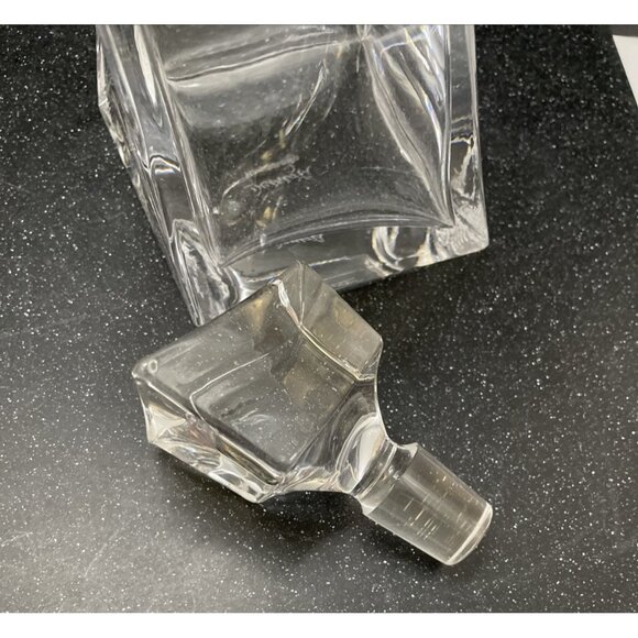 Denizli Decanter Stopper Square Twisted Handmade Turkey Heavy Asymmetrical - EUC - Picture 5 of 7